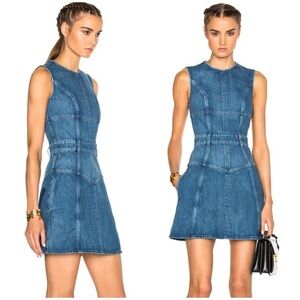 Alexander McQueen Blue Sleeveless Sheath Mini Dress SZ XS US 2 IT 38